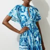 Abstract Geo Print Jersey Mini Dress