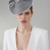 Asymmetric Spiral Trim Fascinator