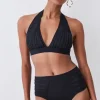 Bandage Sheer Stripe Bikini set