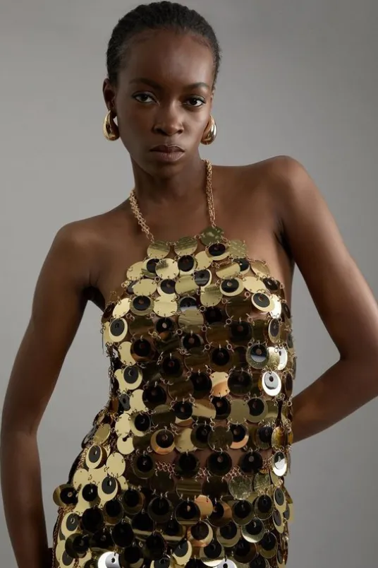 Chain Mail Halter Top