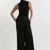 Compact Stretch Essential Wide Leg Dress Pants