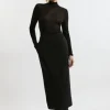 Compact Stretch Essential Tailored Maxi Skirt