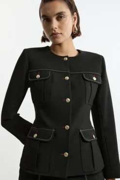 Compact Stretch Formal Tailored Jacket