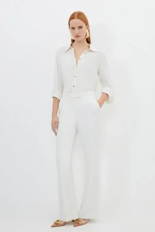 Compact Viscose Tailored Suit Set