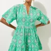 Cotton Eyelet Beach Mini Dress