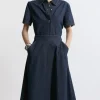 Denim Full Midi Skirt