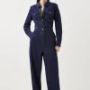 Denim Long Sleeve Jumpsuit