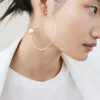 Detailed Large Hoop Earrings