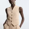 Essential Tailored Button Through Vest