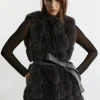 Faux Fur Panelled Vest