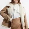 Faux Fur Zipped Longline Moto Jacket