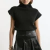 Faux Leather Flippy Mini Skirt