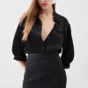 Figure Form Bandage Knit Mini Skirt