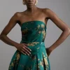 Floral Print Woven Midi Skirt Co-ord