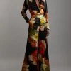 Floral Satin Woven Pants