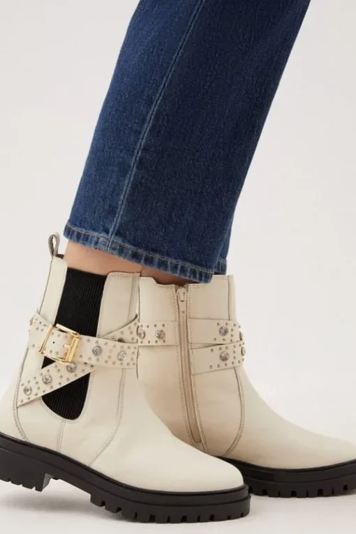 Gemstone Strappy Chelsea Boot