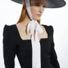 Grosgrain Tie Statement Boater Hat