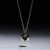 Hand Set European Crystal Solitaire Pendant