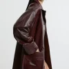 High Shine Leather Skirt Co-ord