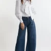 Indigo Barrel Leg Jean
