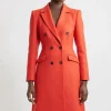 Italian Wool Fitted Midi Coat