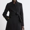 Italian Wool Intank Topment Notch Neck Coat