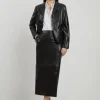 Leather Tailored Skirt Co-ord