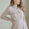 Lydia Millen Pocket Detail Organdie Woven Shirt