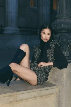 Metallic Boucle Tailored Set