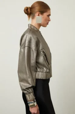 Metallic Denim Woven Set