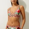 Mirror Floral Print Bikini Bottoms