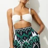 Mono Printed Viscose Woven Beach Shorts