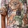 Organdie Sequin & Beaded Short Sleeve Woven Dress