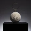 Pearl Embellished Ball Shaped Clutch Bag