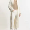 Petite All Over Cable Knit Shawl Collar Longline Belted Coatigan