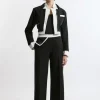 Petite Compact Stretch Tipped Pants