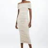 Petite Drapey Slinky Jersey One Shoulder Maxi Dress
