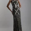 Petite Embellished And Beaded Woven Maxi Dress