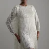 Petite Embellished And Beaded Tassel Woven Mini Dress