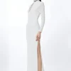 Petite Embellished Jersey Crepe Maxi Dress