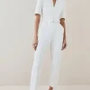 Petite Forever Belted Jumpsuit