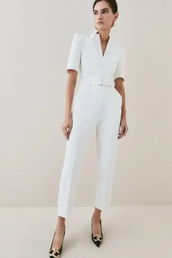 Petite Forever Belted Jumpsuit