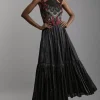 Petite Metallic Organdie Flow Skirt