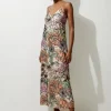 Petite Organdie Sequin & Beaded Woven Strappy Midaxi Dress