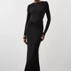 Petite Premium Stretch Crepe Jersey Maxi Dress