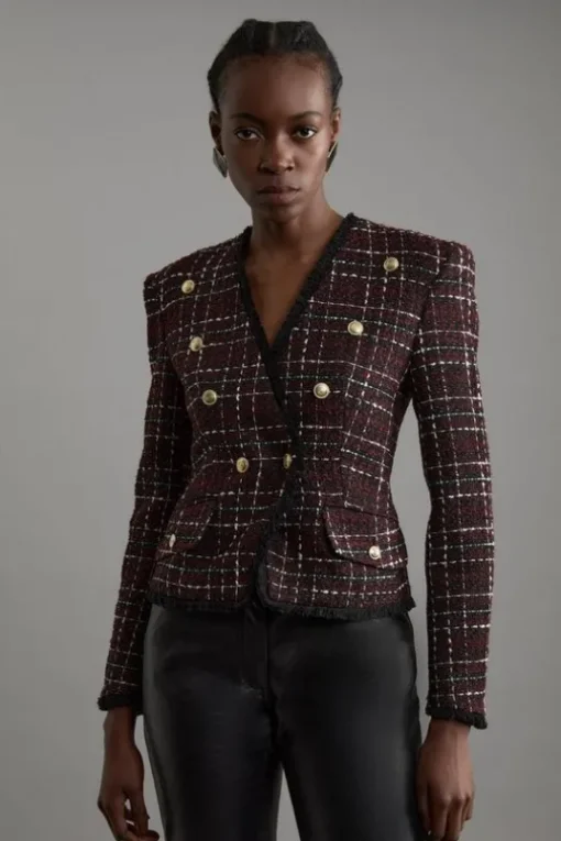 Petite Tailored Asymmetric Tailored Jacket
