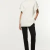 Petite Tailored Pintuck Straight Leg Pants
