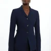 Petite The Founder Compact Stretch Tailored Tab Jacket