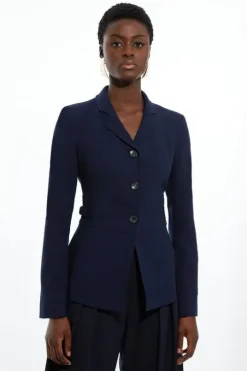 Petite The Founder Compact Stretch Tailored Tab Jacket