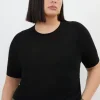 Plus Size Cotton Blend Short Sleeve Knit Tee
